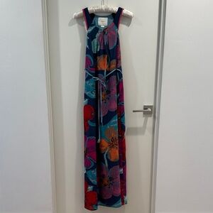 Maeve Floral Maxi Dress in Navy, Teal, Pink, Orange